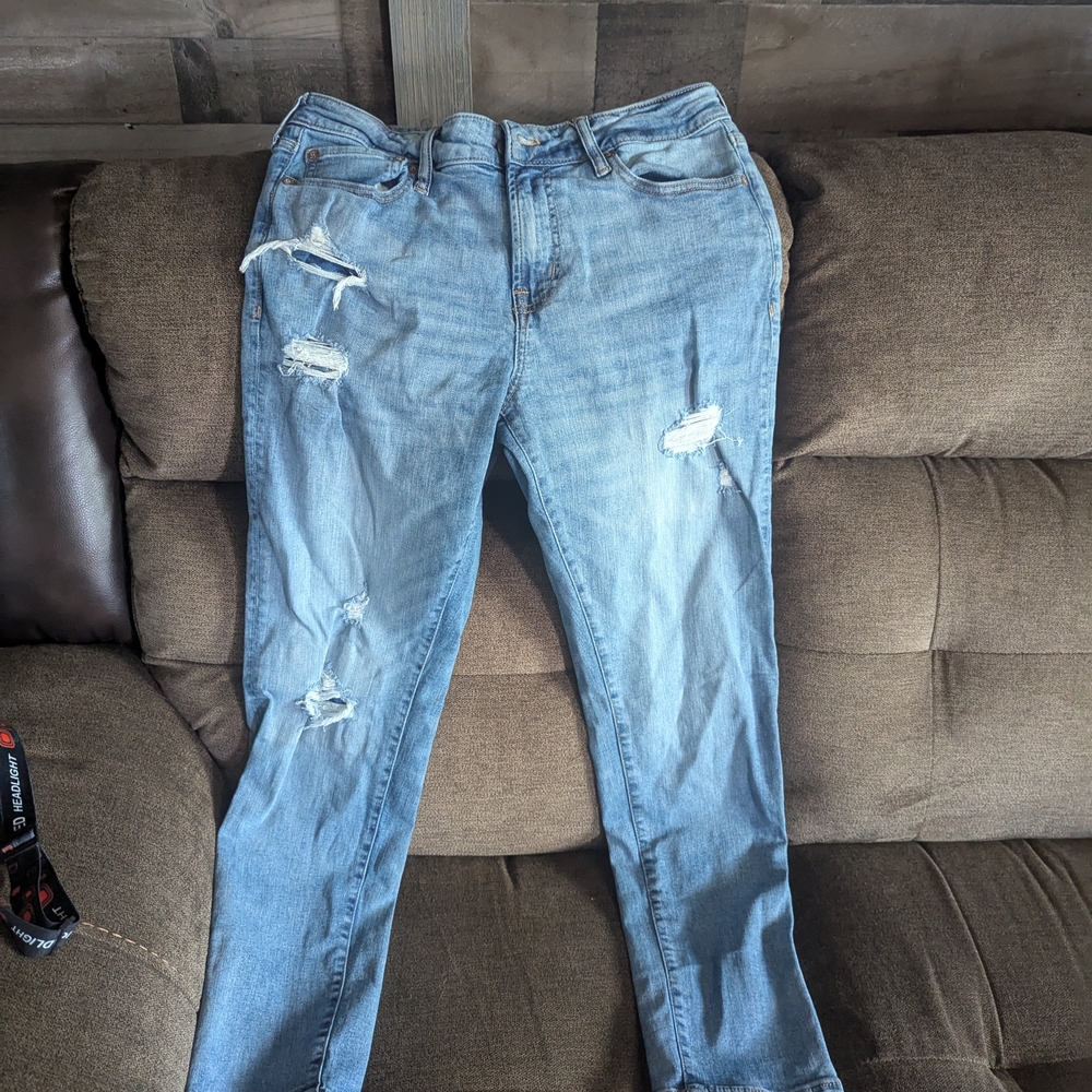 Aeropostale Light Blue Distressed Jeans